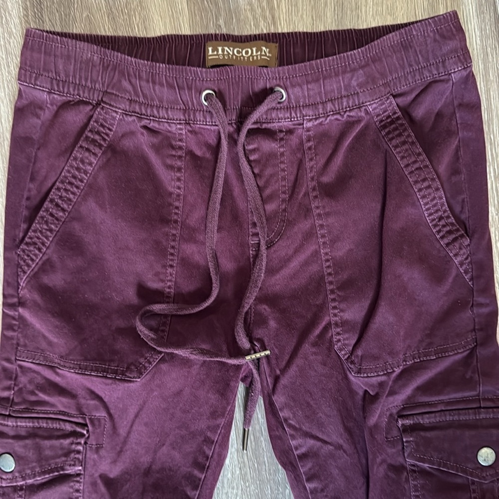 Lincoln Outfitters purple cargo pants - Picture 3 of 5